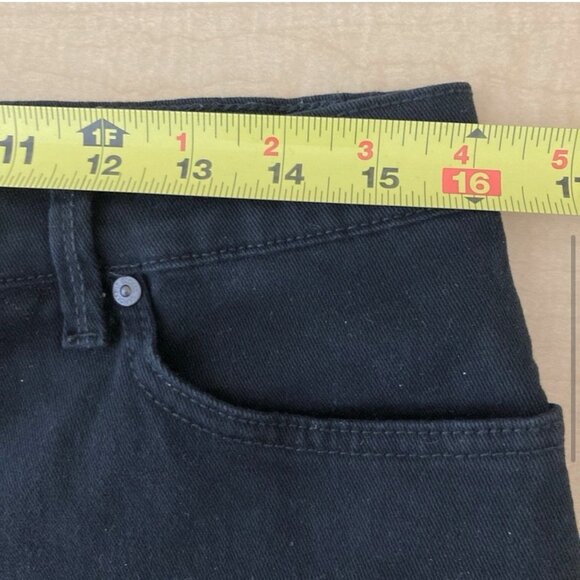 Gloria Vanderbilt Women's Amanda Black Stretch Denim Jeans Size 14 Straight Leg - Picture 7 of 10